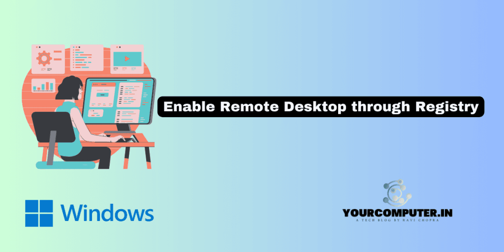 Enable remote desktop through Registry