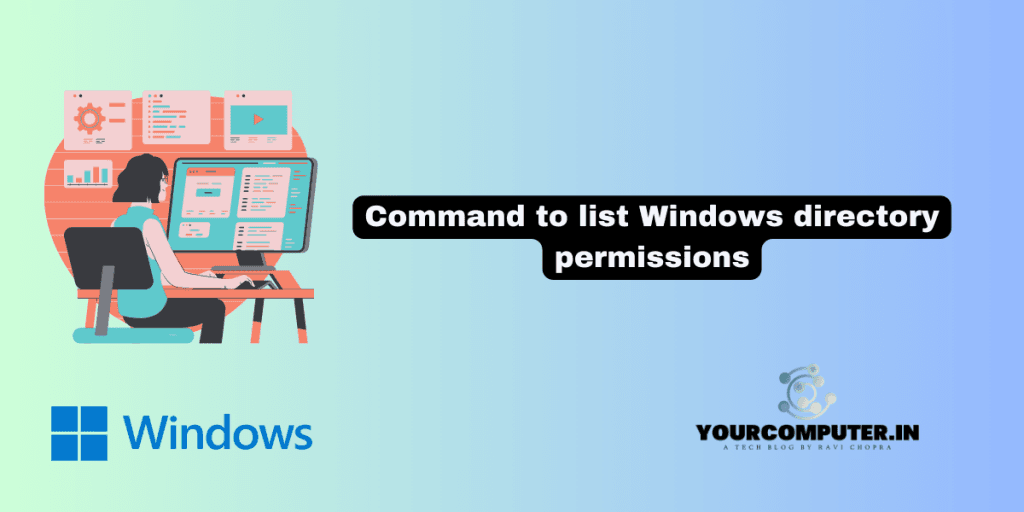 Command to list Windows directory permissions