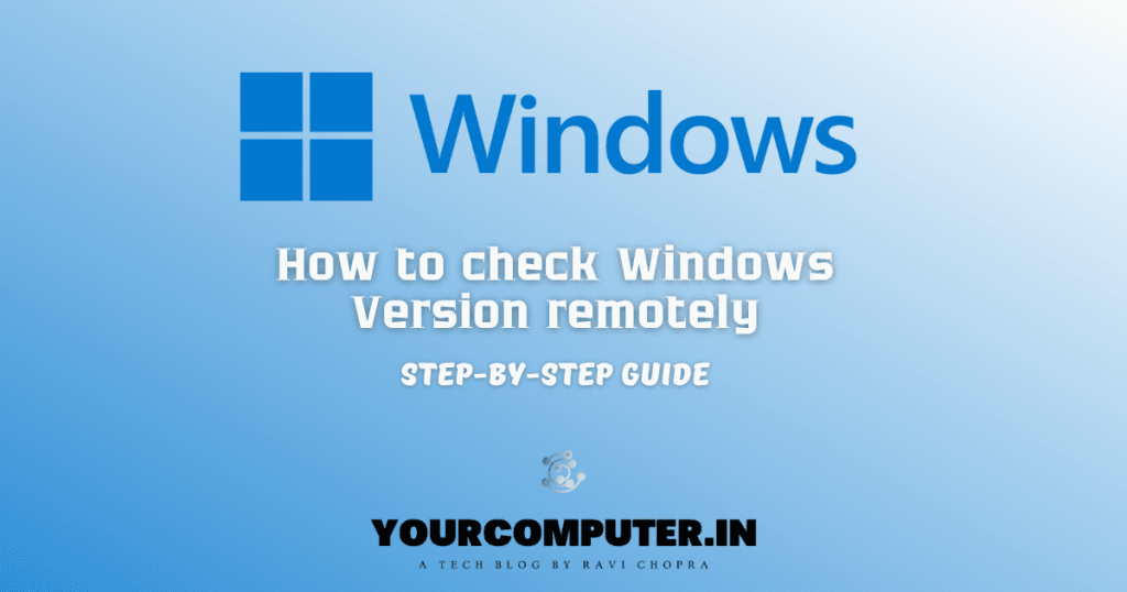 How to check Windows Version remotely